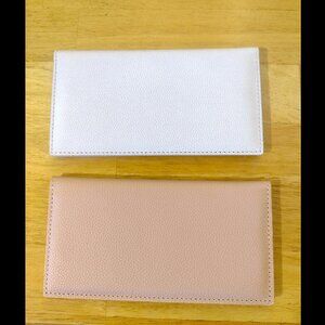 Two Checkbook Covers Lavender Lilac Pink Rose